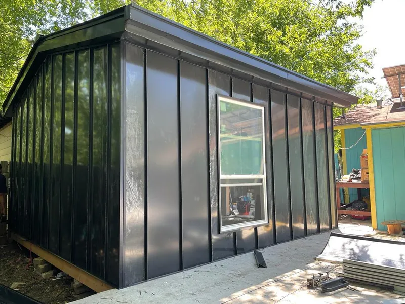 Black standing seam metal wall panels for Roof Inspection in Mount Horeb