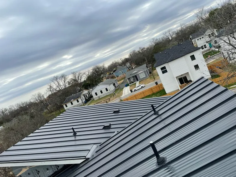 Standing seam metal roof panels with vents for Skylight Repair in Mount Horeb